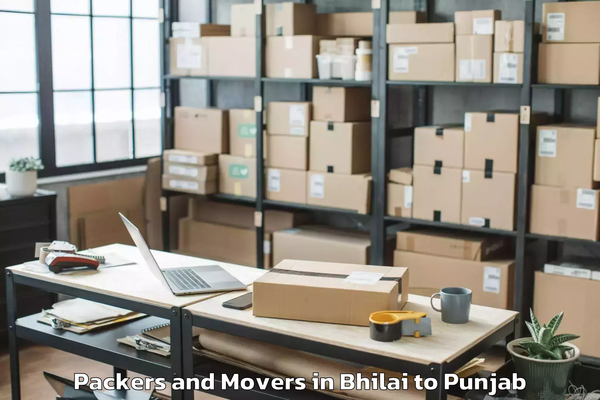 Reliable Bhilai to Zira Packers And Movers